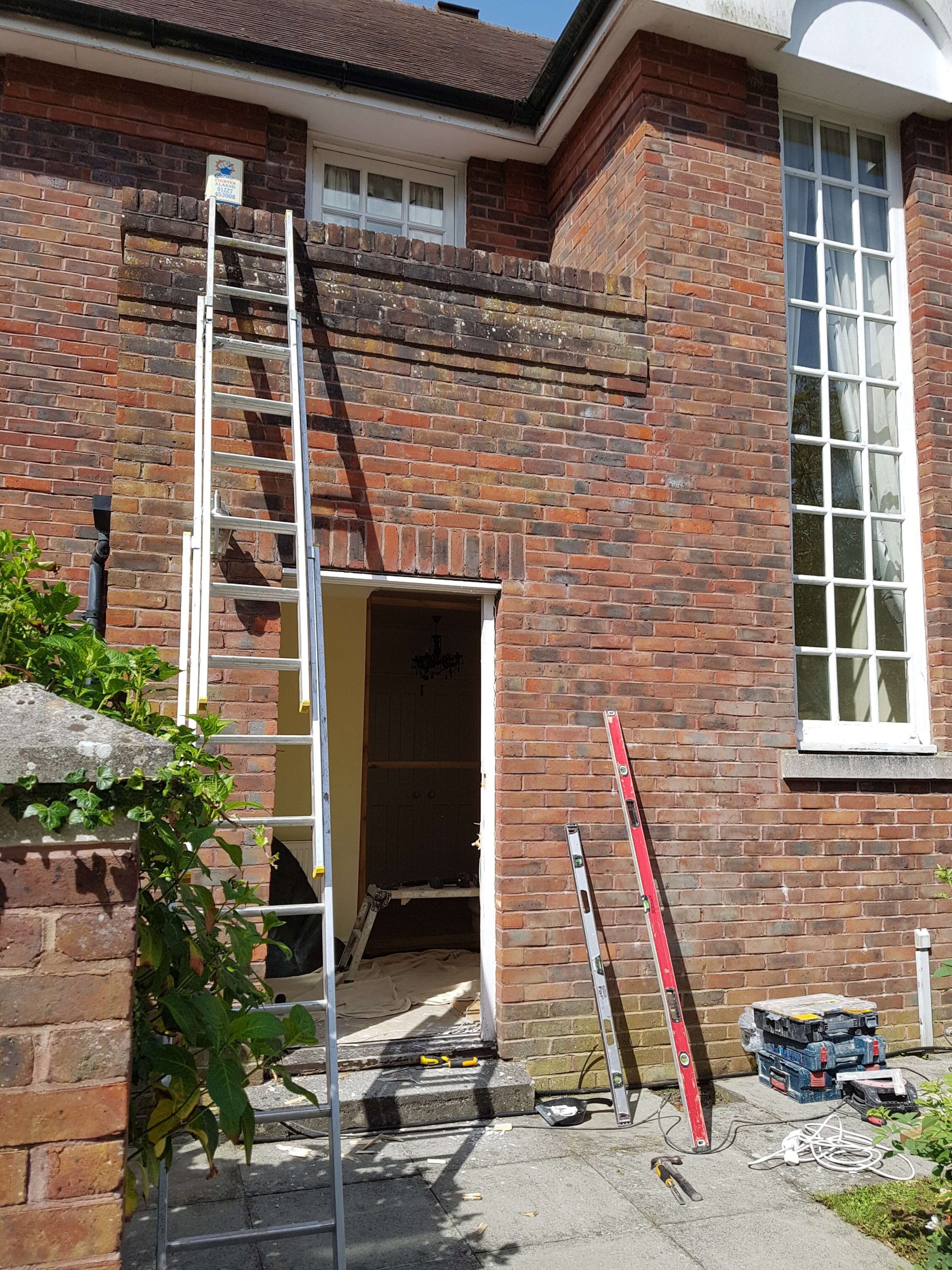 Front of house renovation Bahram, Canterbury. Kent